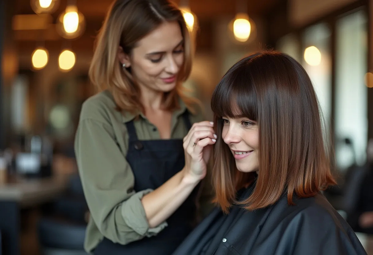 dégradé carré mi-long