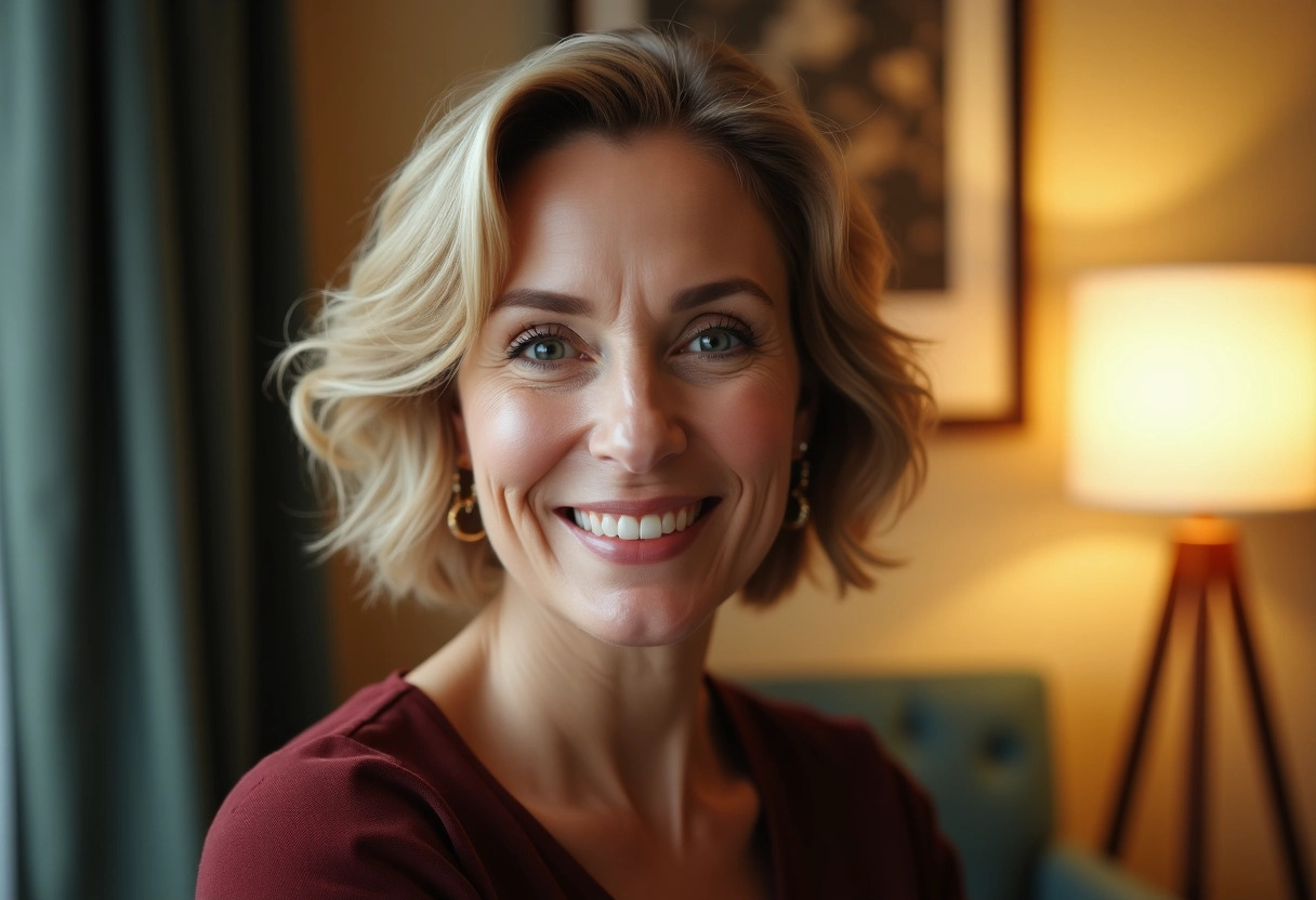 femme 60 ans coupe de cheveux visage ovale