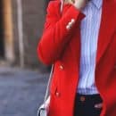 veste rouge femme