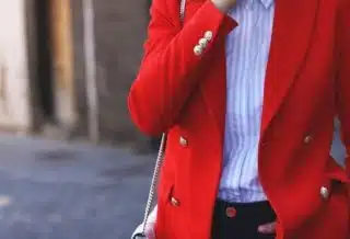 veste rouge femme