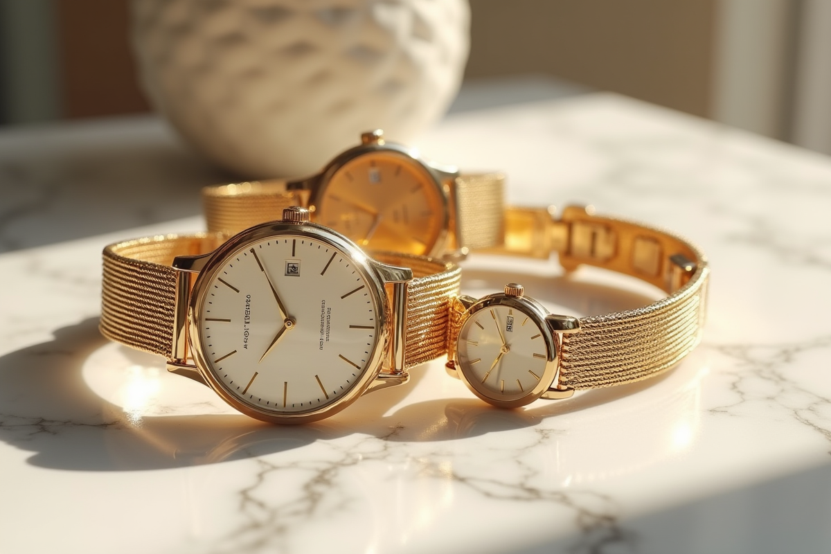 montre dorée
